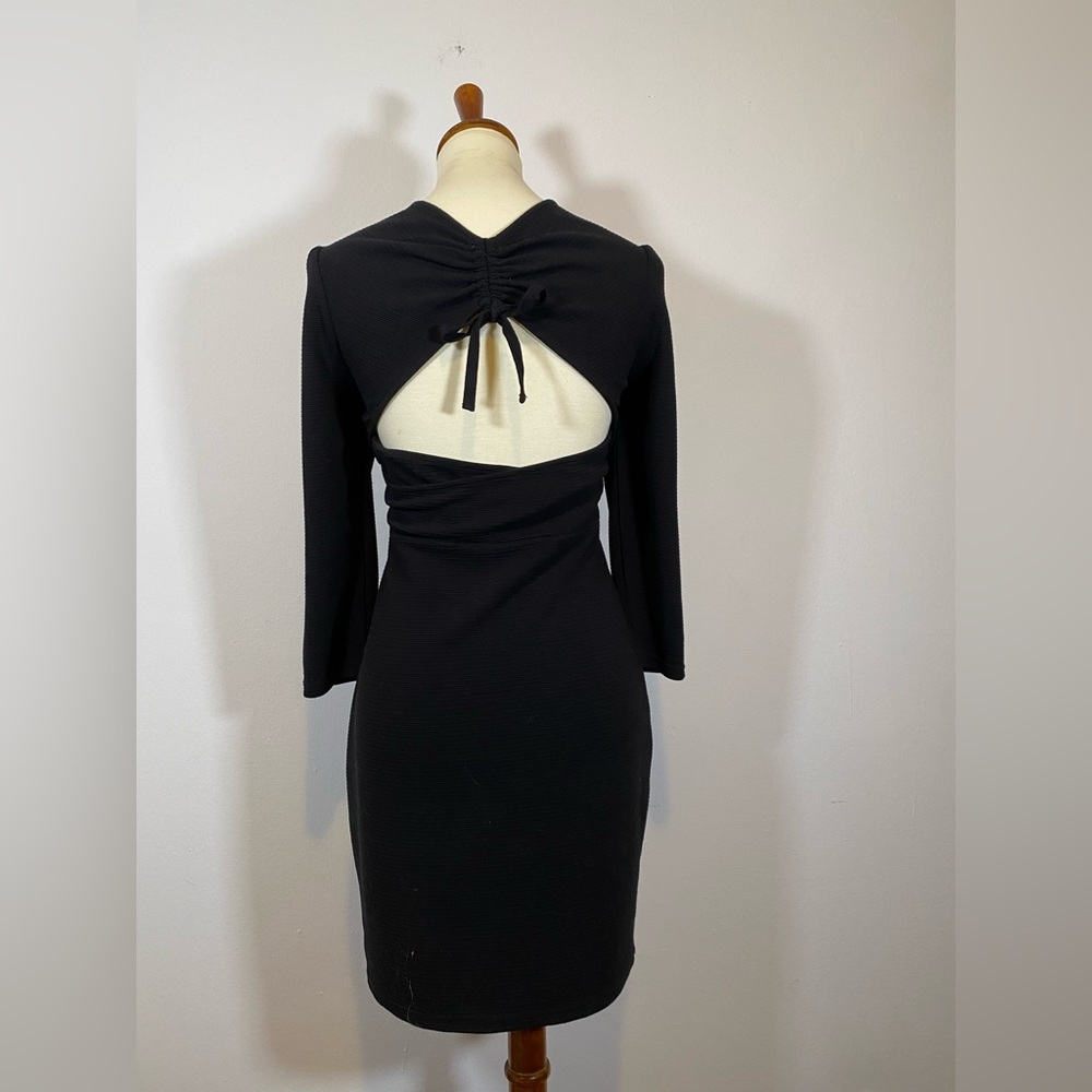 COPY - Bestey Johnson Black Square Neck Sweater Dress - Picture 6 of 15